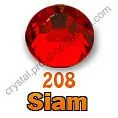 SS16 натуральная Swarovski Elements Сиам Red (208) 288 шт. (без исправления горный хрусталь)