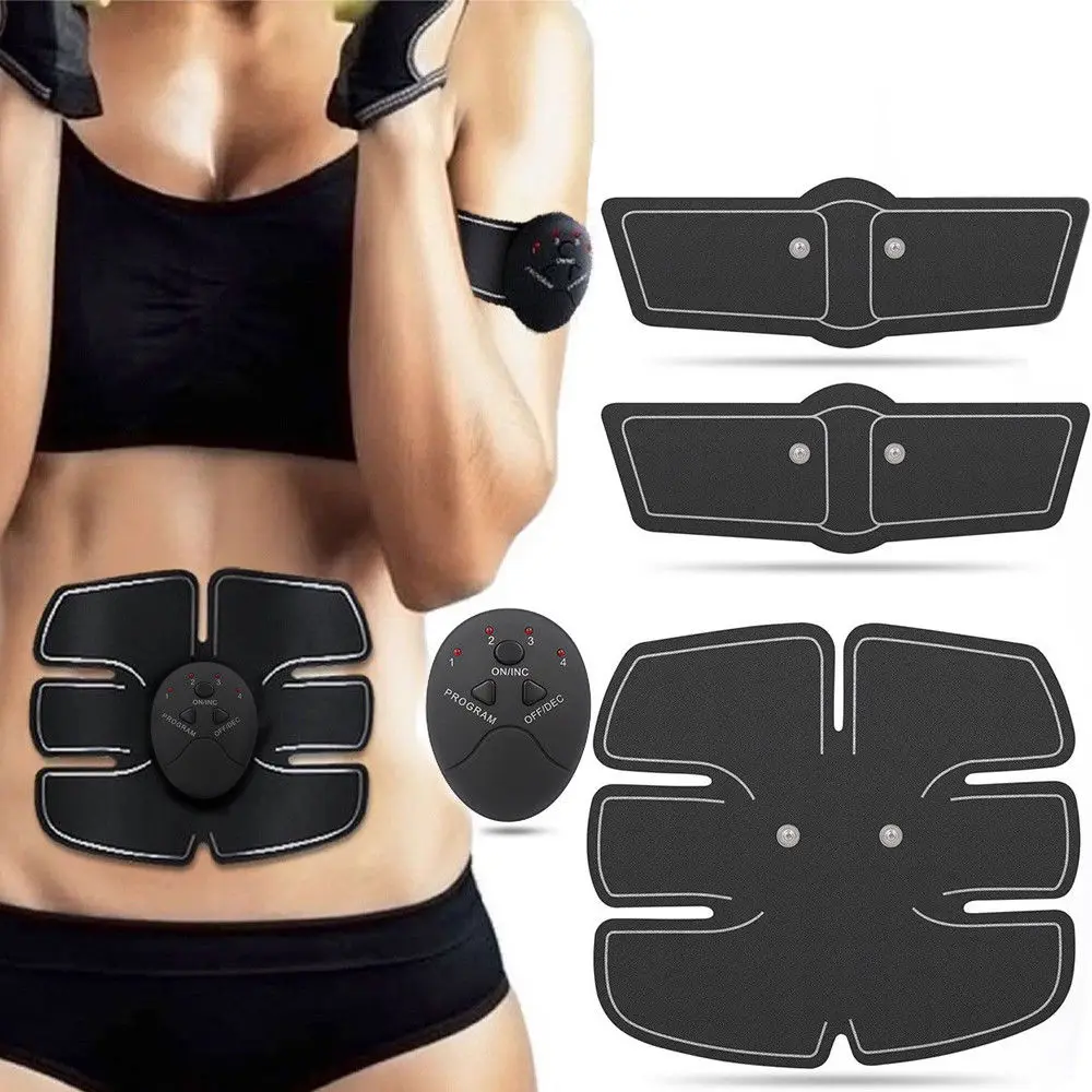 Мышцы Массажер обучающей Форма Fit Комплект ABS шести Pad брюшной электрический