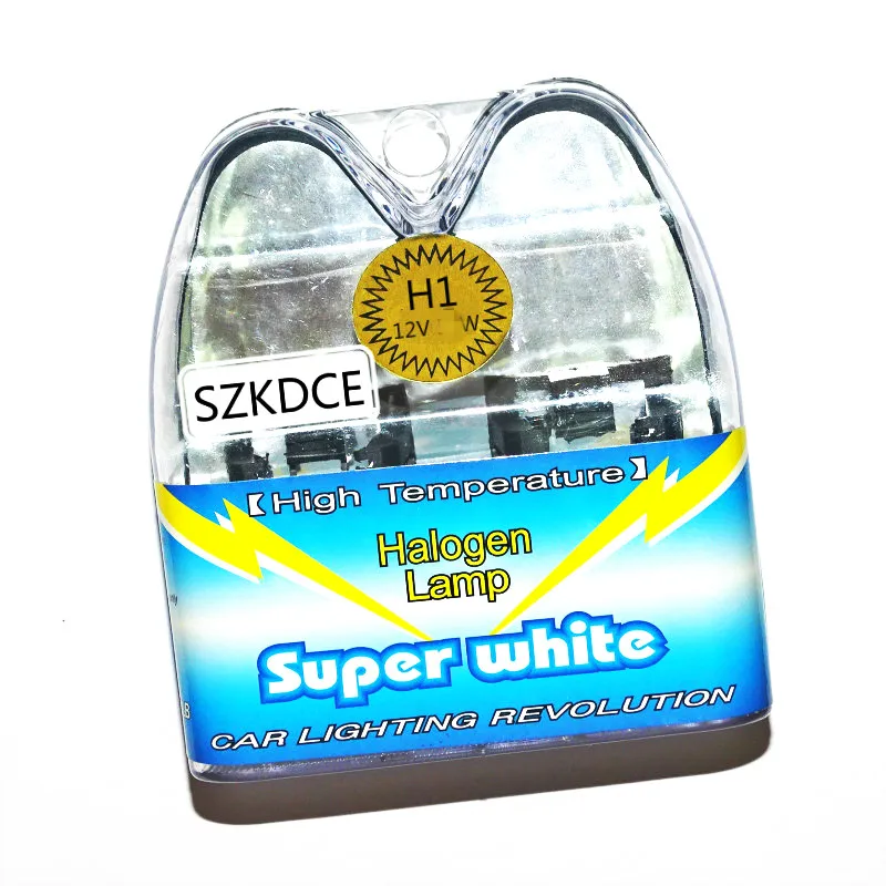 SZKDCE 2pcs H1 12V 55W 6000K ксеноновый супер белый галогенный автомобильный светильник