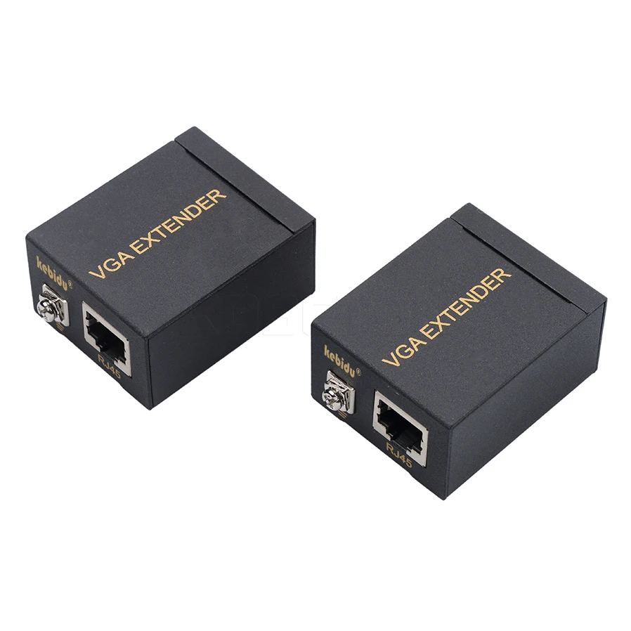 Kebidu 1 шт. VGA удлинитель Женский к Lan Cat5 Cat5e RJ45 Ethernet адаптер сигнала Отправитель