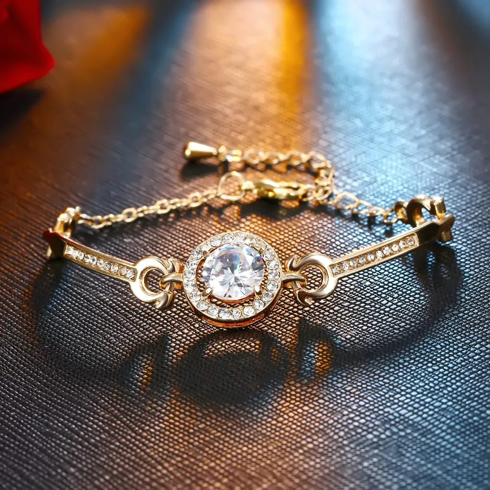 Модный браслет DAXI с подвесками в форме сердца и стрел фианитом | Украшения