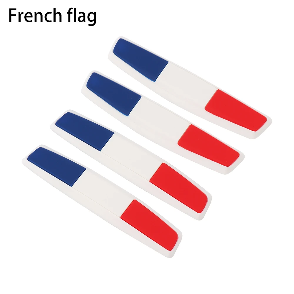 French flag 4 шт./компл. флаг двери автомобиля защитная полоса для края царапин протектор Анти-наклейки против столкновения - Цвет: French flag