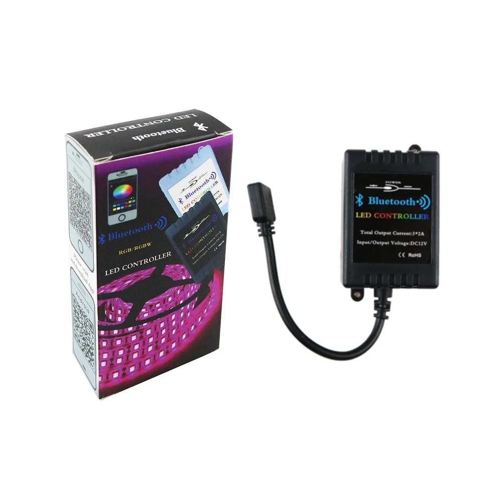 DC 12V Bluetooth светодиодный RGB Управление IOS/Android смартфон с помощью приложения на