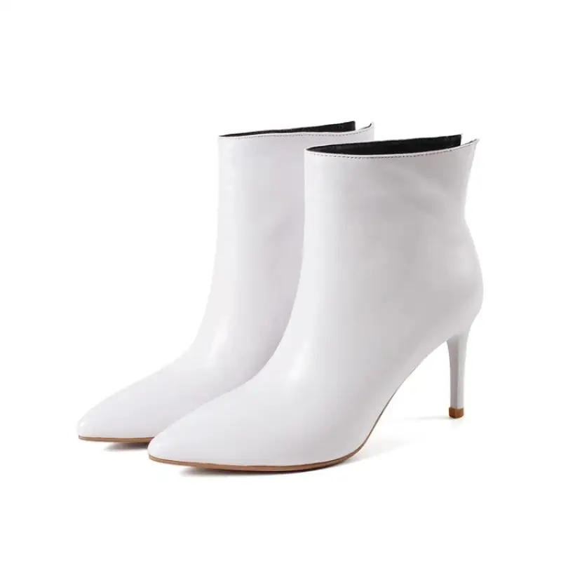 2018 Новое поступление Bottes Femmes Volid черные белые ботильоны для женщин шикарные