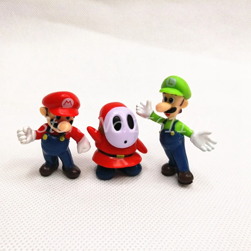 10 sets/lot 18 pcs/set Newest super mario action figure Green Dragon Princess Dolls Christmas Party Gift DHL Free Shipping | Игрушки и