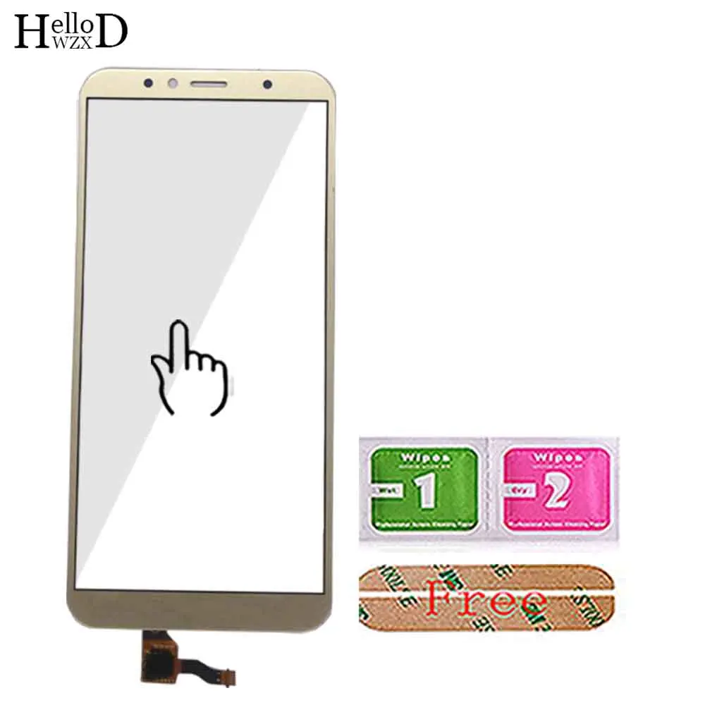 Gold No Tools 5,7 ''мобильный сенсорный экран сенсор для Huawei Honor 7A Pro AUM-L29 сенсорный экран дигитайзер Передняя стеклянная панель - Цвет: Gold No Tools