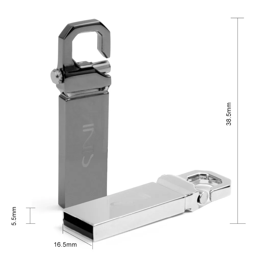 SINI металлическая USB Флешка 32 Гб usb флешка 4 ГБ 8 16 2 0 ручка deive 64 Водонепроницаемая 128