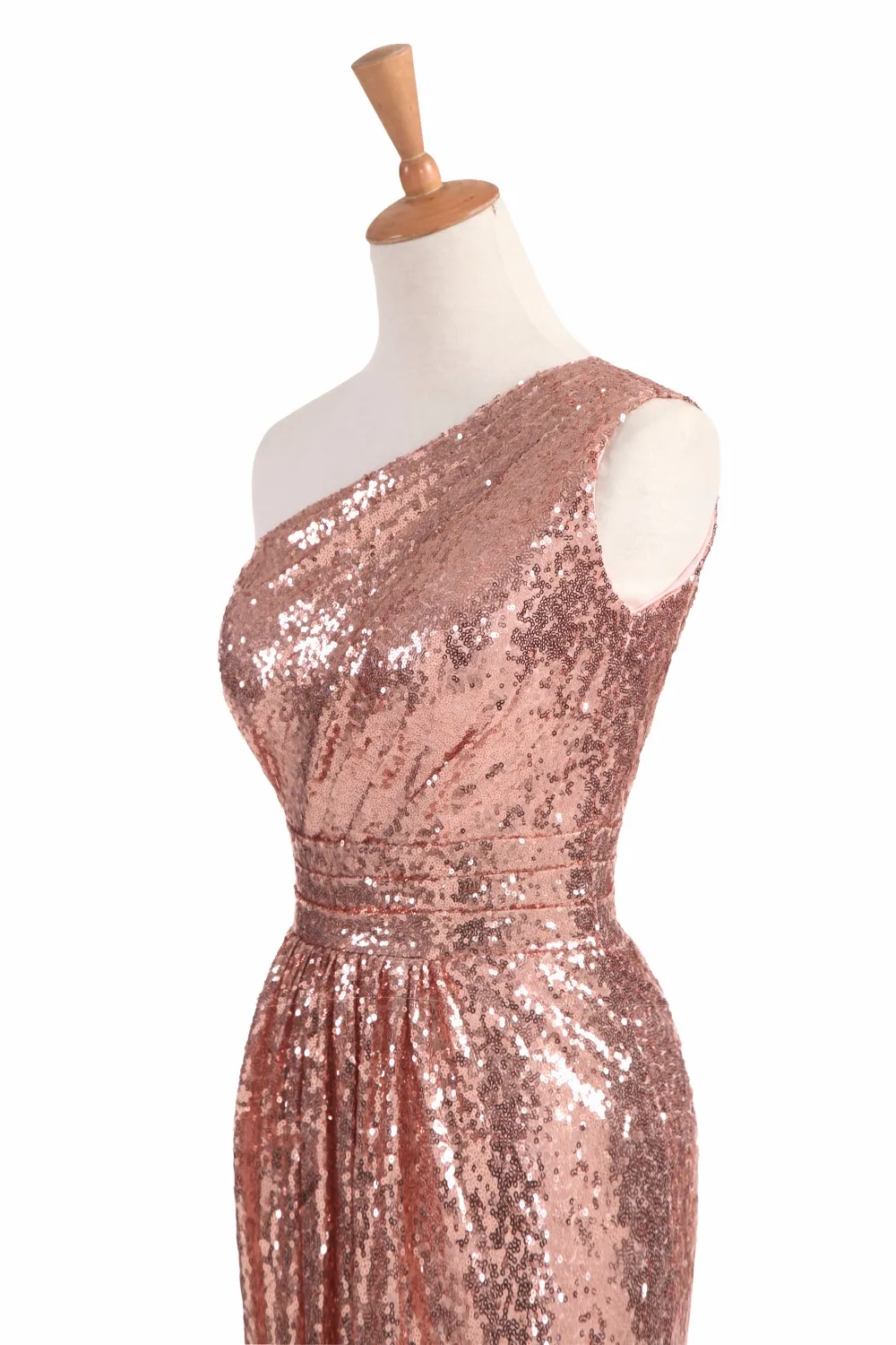 Блестящее платье для подружки невесты розовое золото 2020 винное красное синее на