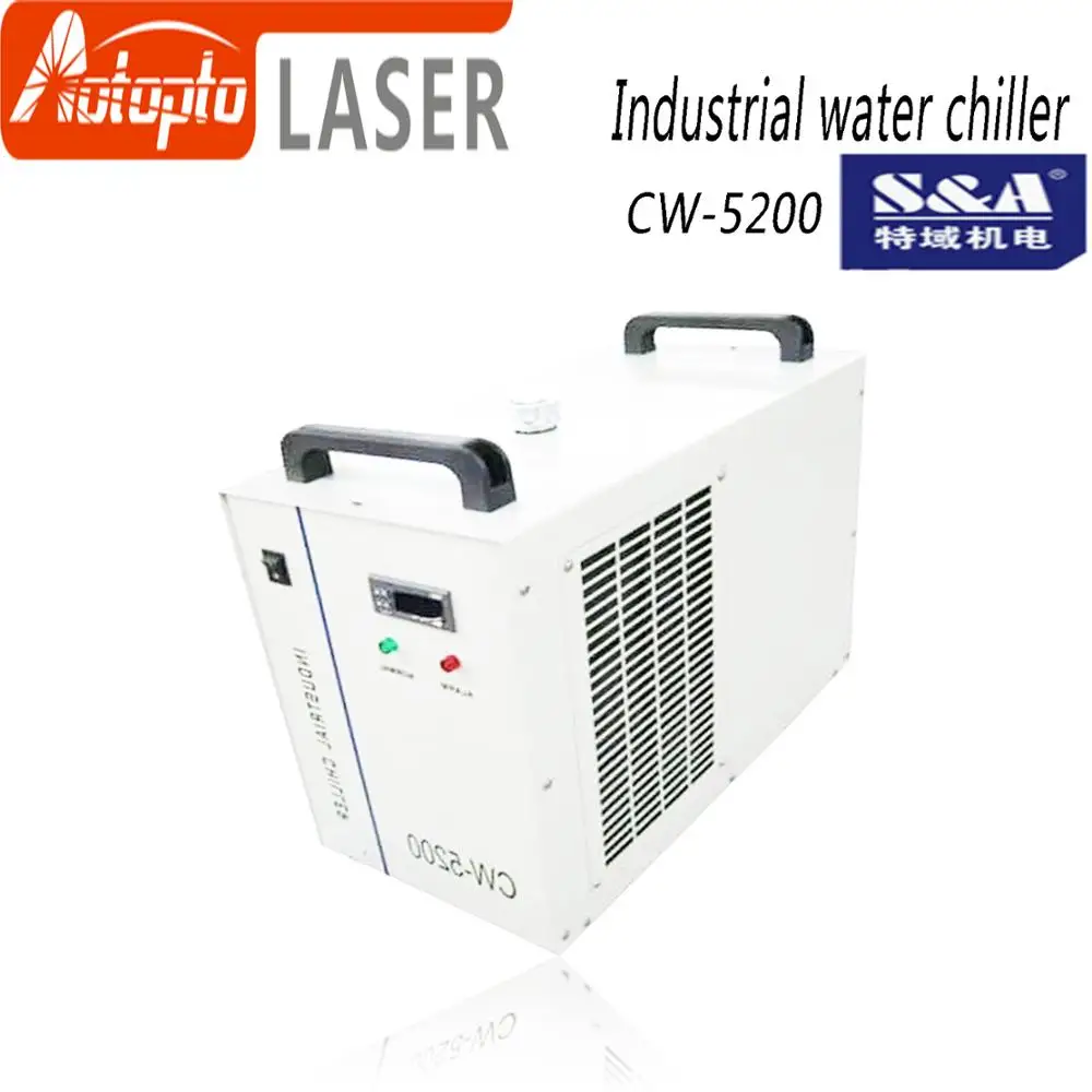 S & A CW5200 CW5202 промышленный воздушный водяной охладитель для CO2 лазерного станка