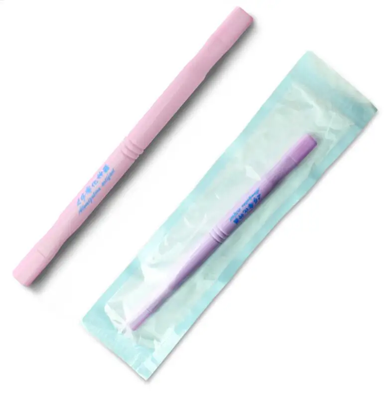 

permanent makeup white disposable microblading pens with Embroidery blades for eyebrow microblading