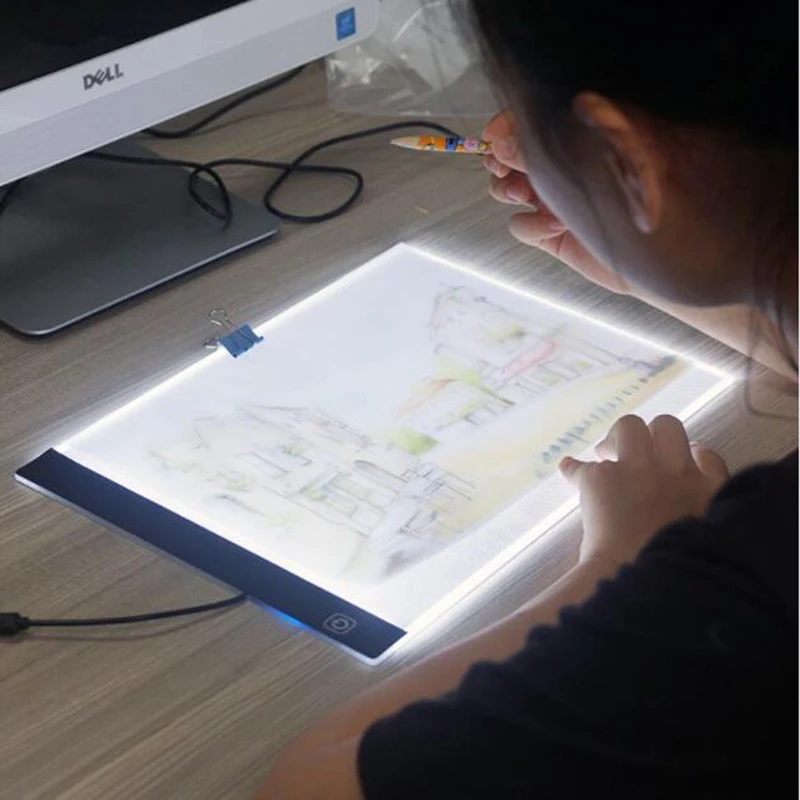 

Ultrathin 3.5mm A4 LED Light Box Stencil Touch Board Drawing Copy Board Animation Tracing Pad Without Radiation EU/UK/AU/US/USB