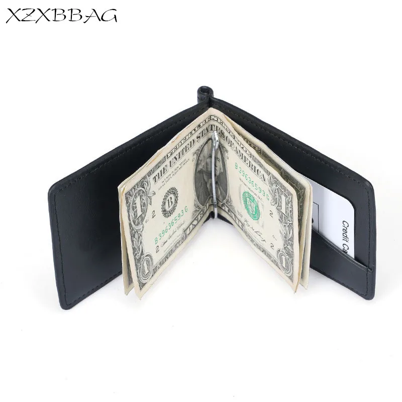 

XZXBBAG мужской складной кошелек, мужской модный кошелек с клипсой для денег, держатель для кредитных карт, зажим для долларов, денежный зажим, ...