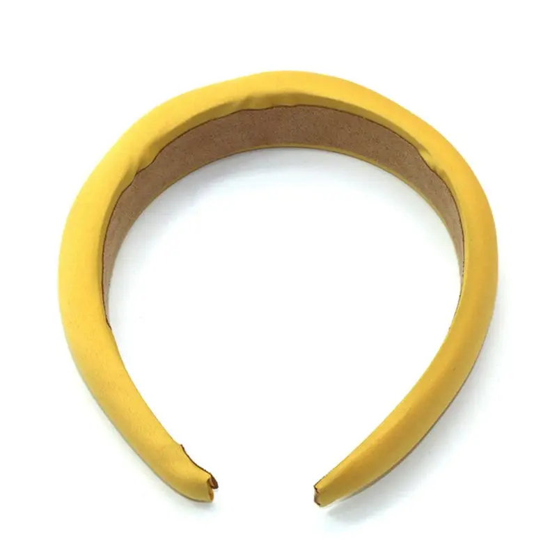 

Minimalist Vintage Thick Sponge Headband Women Girls Bright Sweet Candy Color Wide Padded Hair Hoop DIY Styling Party Headpiece