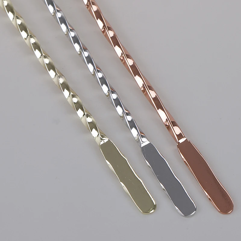 3Colors Stainless Steel Ball Frosted Bar Spoon Swirl Marks Drink Mixing Spoons Cocktail Stirrer Bartender Tools | Дом и сад