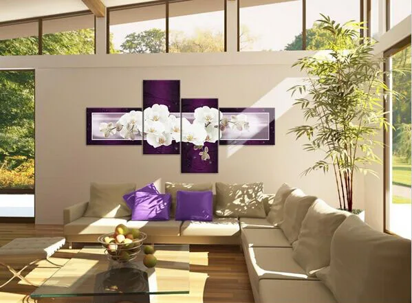 

handmade oil painting on canvas flowers oil painting Best Art White flowers oil painting