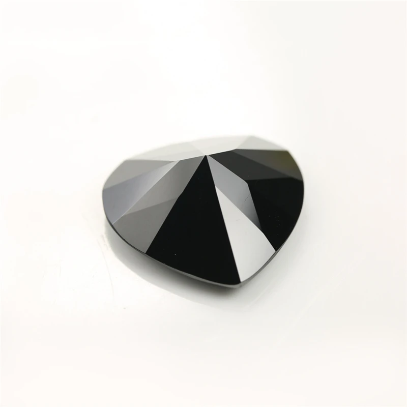 

3x3~12x12mm Heart Shape 5A Black Cubic Zirconia Stone Size Synthetic Gems Beads For Jewelry