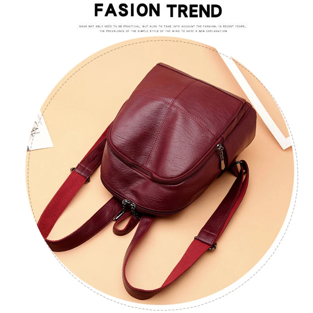 Женский рюкзак для девочек mochila feminina, повседневный женский кожаный рюкзак, женская сумка через плечо, сумка для путешествий
