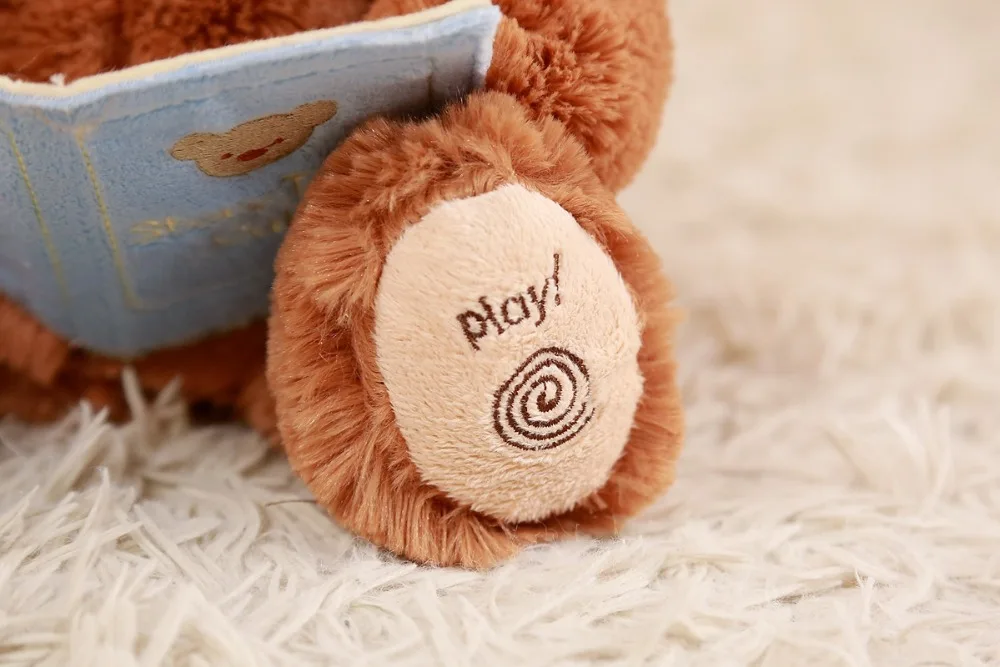 1 шт. 30 см Peek a boo Story time Медвежонок прекрасный мягкий наполнитель электрические игрушки плюшевый медведь образовательная Интерактивная Детская подарок на день рождения