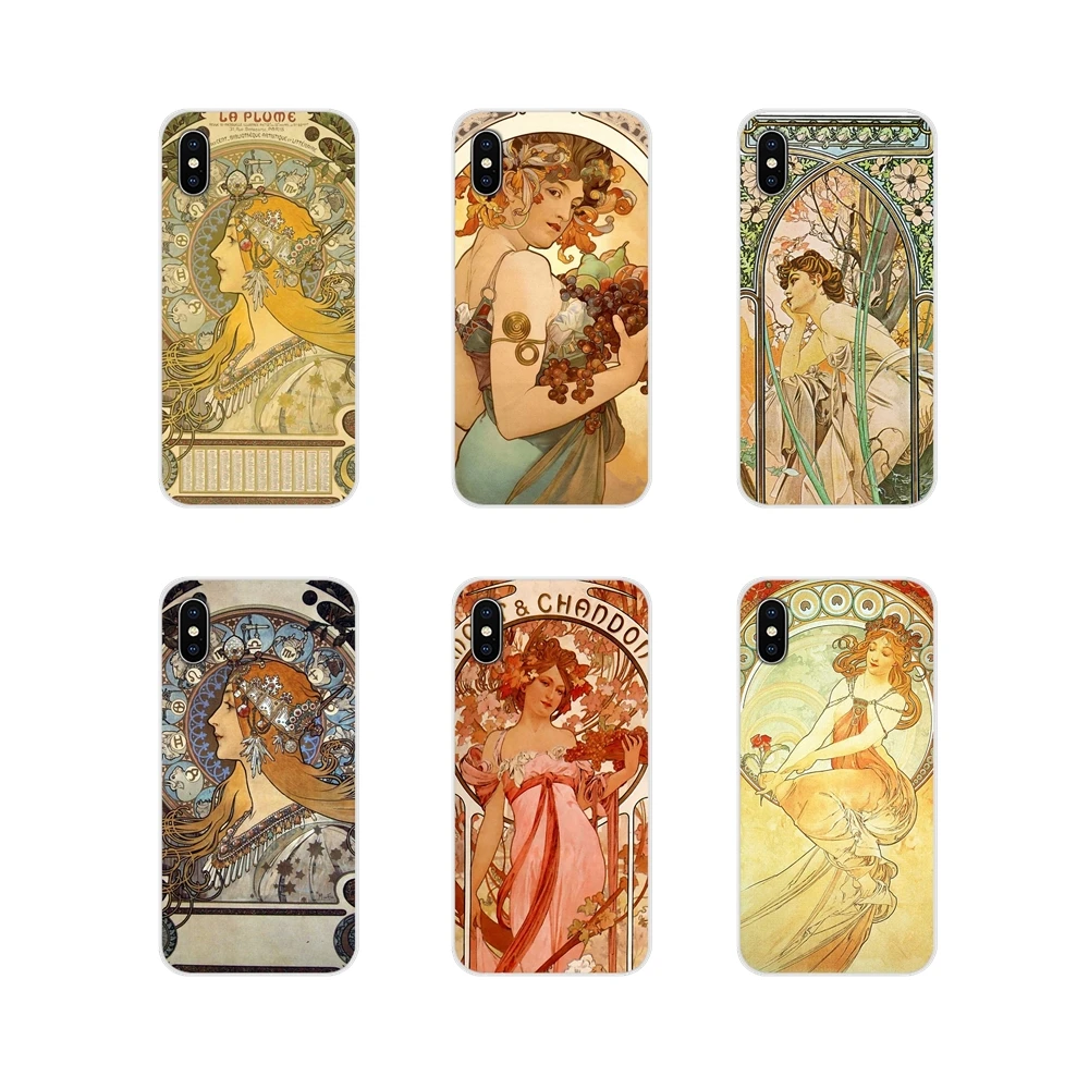 Аксессуары чехлы для телефонов Обложка художественный постер ALPHONSE MUCHA Huawei P8 9 Lite