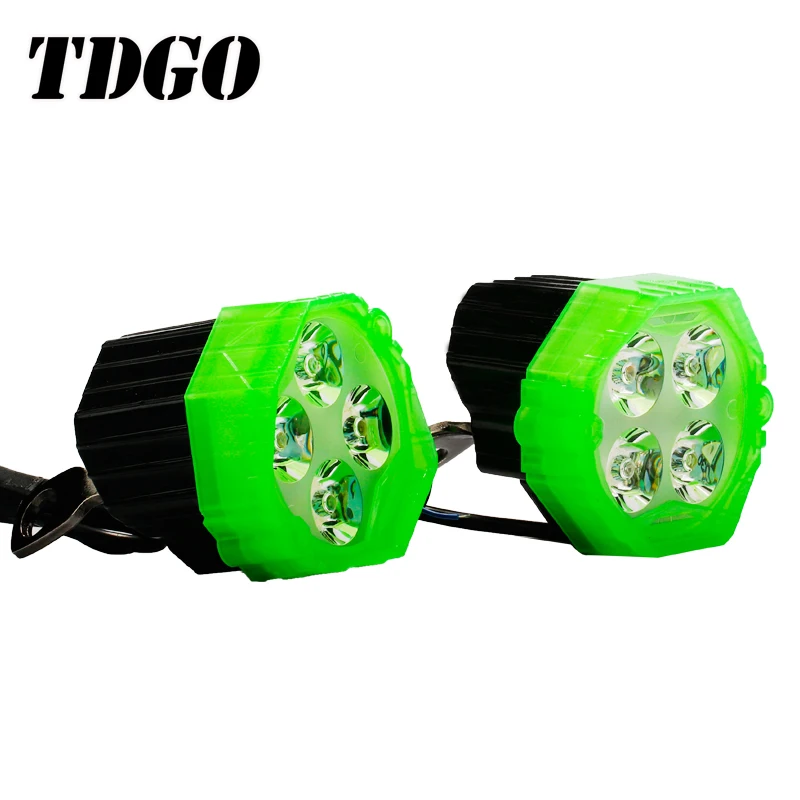 TDGO 2 шт светодиодные мотоциклетные фары 12 V светодиодный мото-прожектор Мотоцикл