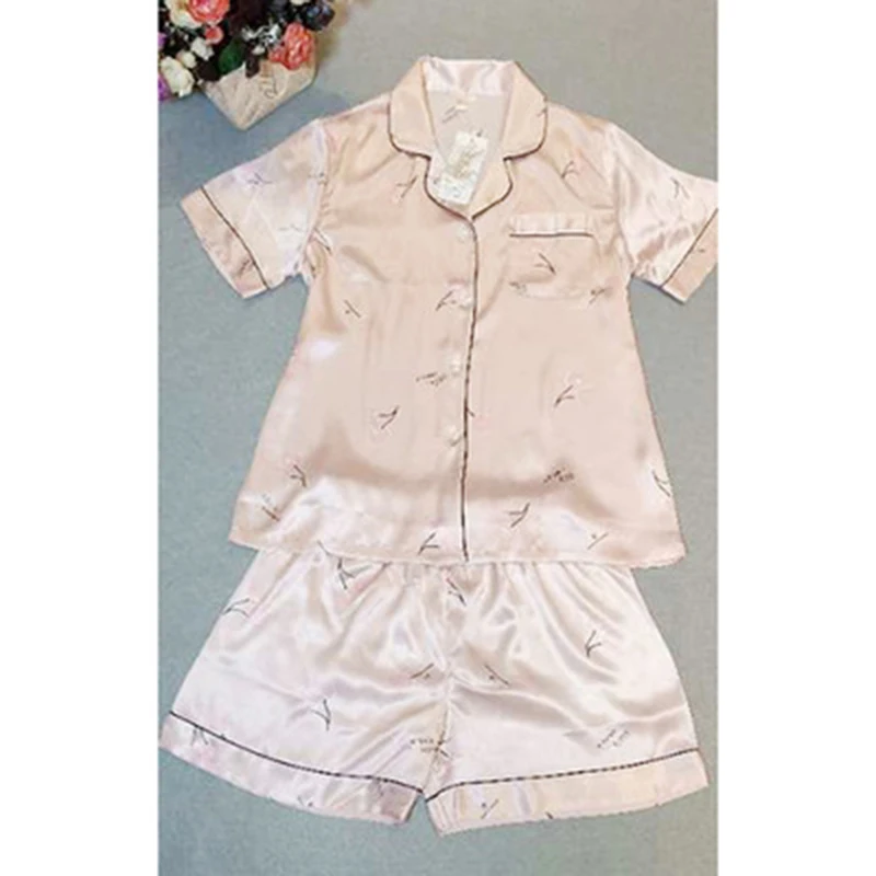 SILKBEUTY/пижамный комплект Новинка летний Пижамный костюм с принтом вишни для