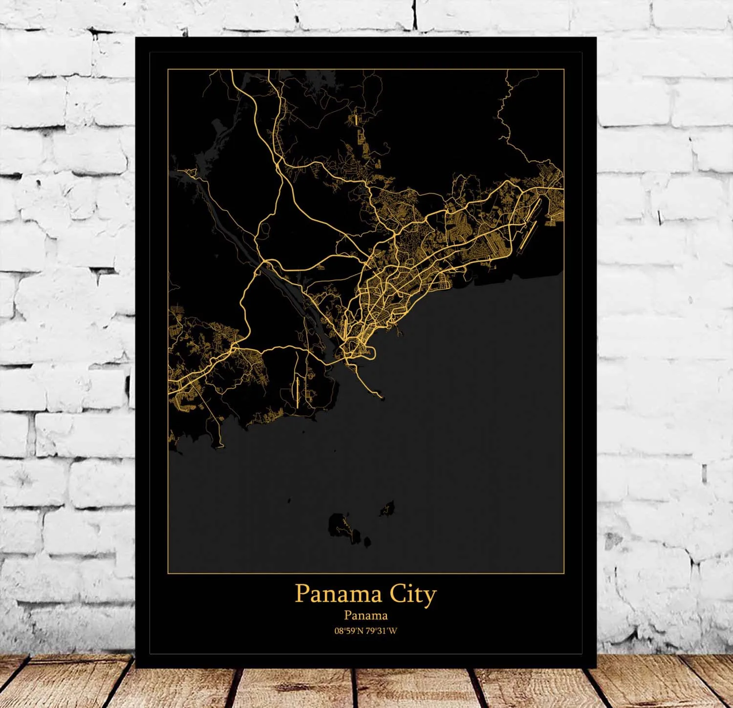 

Panama City Map Poster