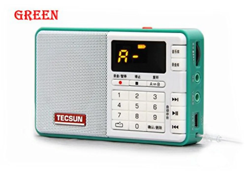 TECSUN Q3 FM стерео Карманный Размеры Регистраторы MP3 плеер радио FM 76-108