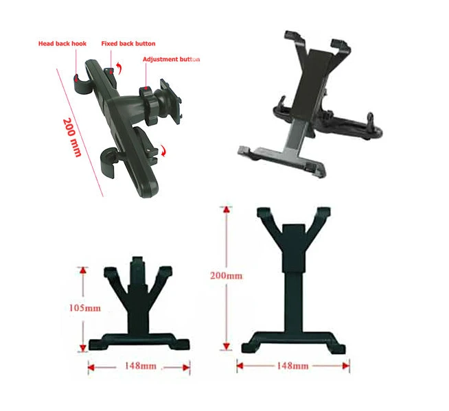 Автомобильная подушка на спинку сиденья держатель для подголовника черный Lenovo A8