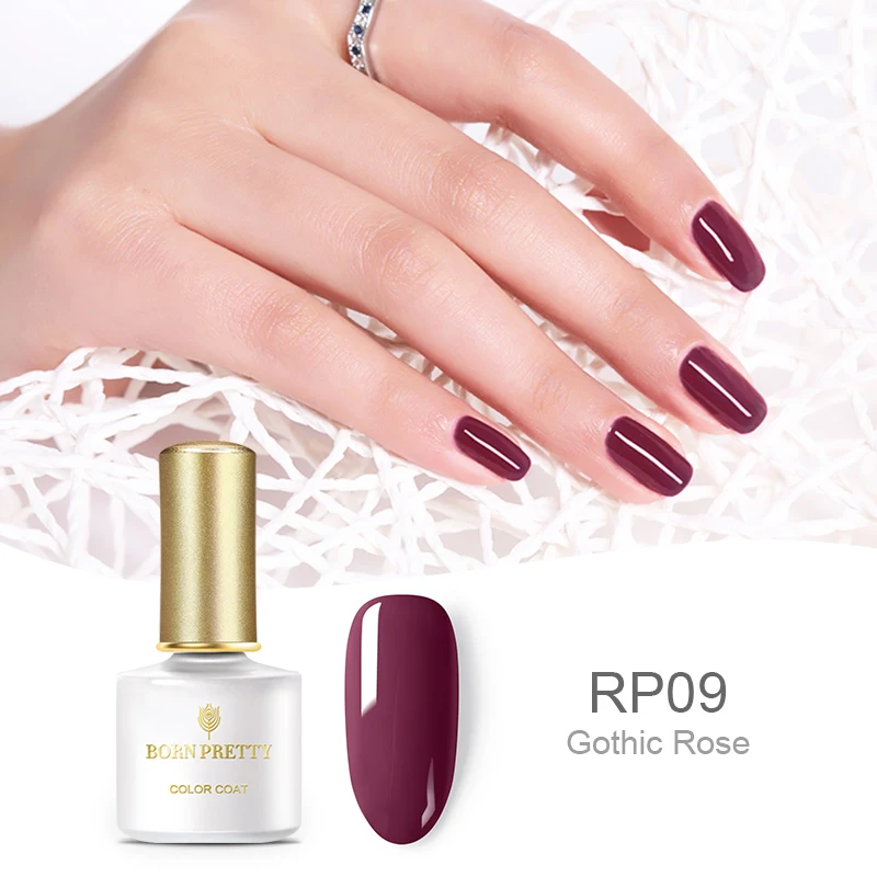 BP-RP09 BORN PRETTY красновато-фиолетовый Гель-лак для ногтей 6 мл чистый цвет ногтей замочить от маникюра УФ-Гель-лак для нейл-арта дизайн - Цвет: BP-RP09