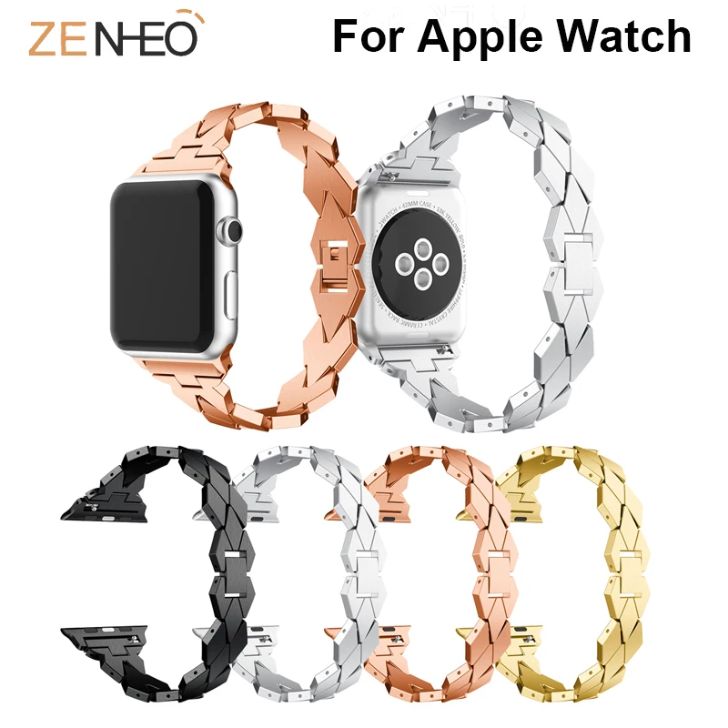 Для Apple Watch Band 42/44 мм Роскошная призматическая браслетная застежка ремешок клип адаптер для Apple Watch для iWatch ремешок 38 мм/40 мм ремешок