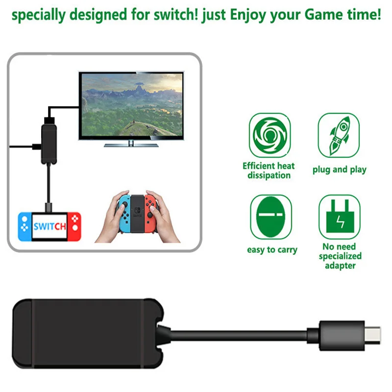 Адаптер Sanchow type C для модельного переключателя сменный док станция ТВ HDMI кабель