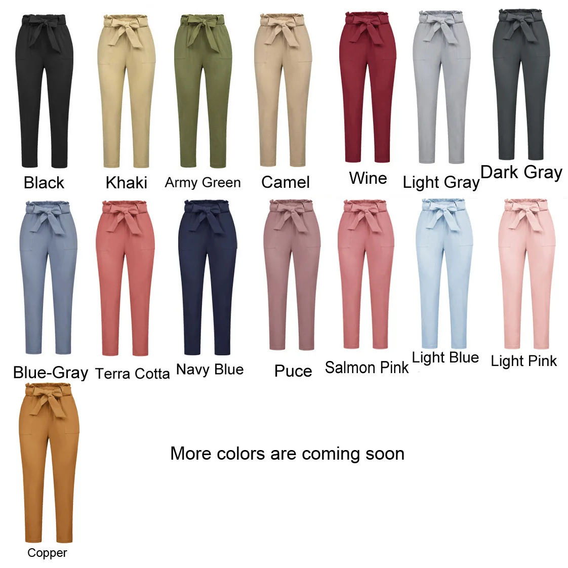 Карманы черные цвет хаки брюки армейский зеленый GRACE KARIN женские тонкие