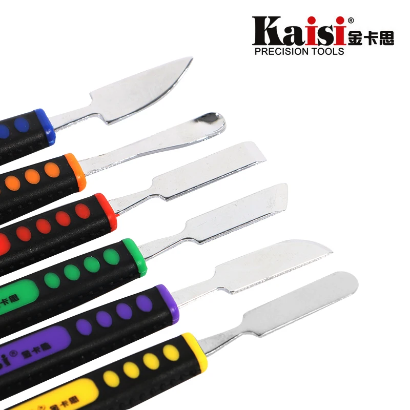 Kaisi 6pcs Dual Ends Metal Spudger Set for iPhone iPad Tablet Mobile Phone Prying Opening Repair Tool Kit Hand Sets | Инструменты