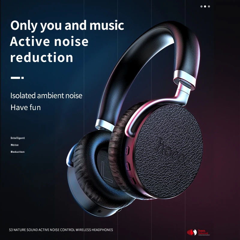 HOCO Active шум шумоподавления беспроводной Bluetooth наушники Портативный гарнитура с микрофоном для мобильных телефонов и музыка вызова