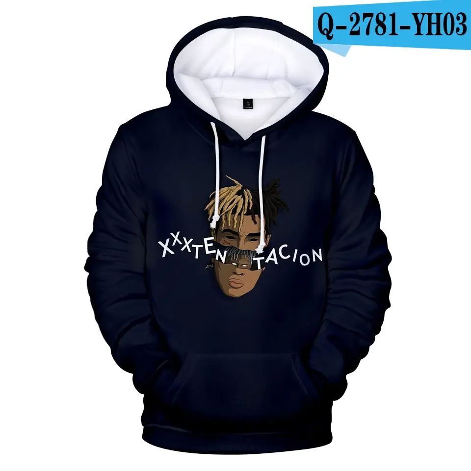 color at picture Xxxtentacion/толстовки с 3D рисунком толстовки для мальчиков и девочек толстовки с 3D капюшоном Xxxtentacion, высококачественные толстовки детские осенне-зимние топы - Цвет: color at picture