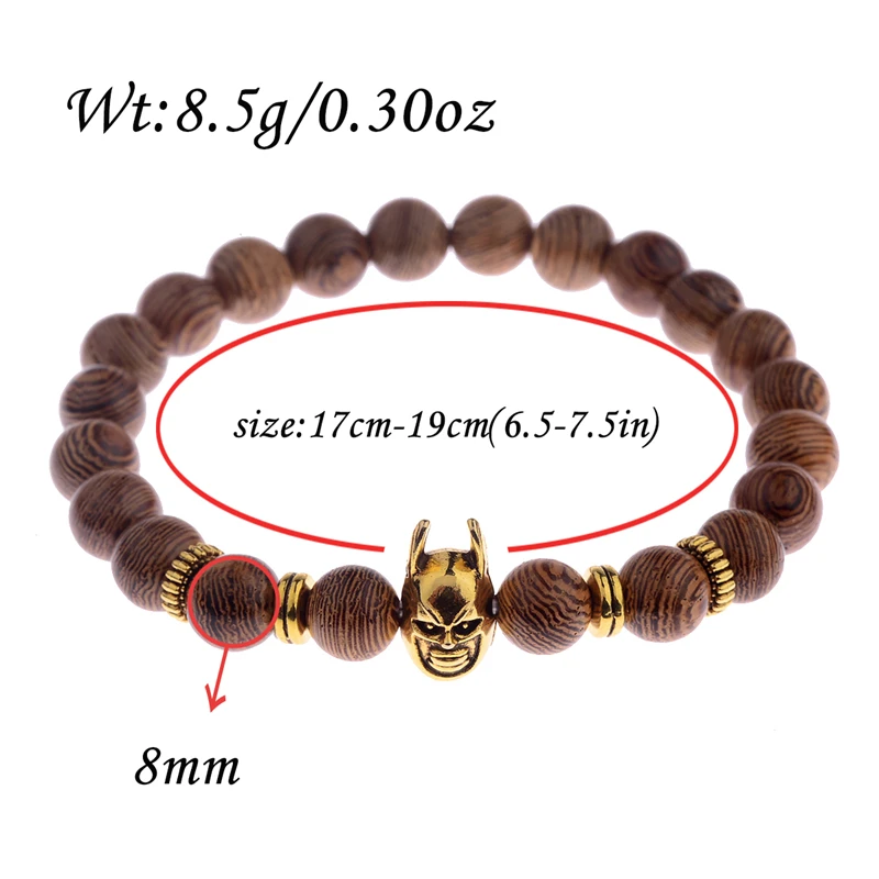 8 мм натуральный жемчуг браслет из деревянных бусин для век очарование Цвет