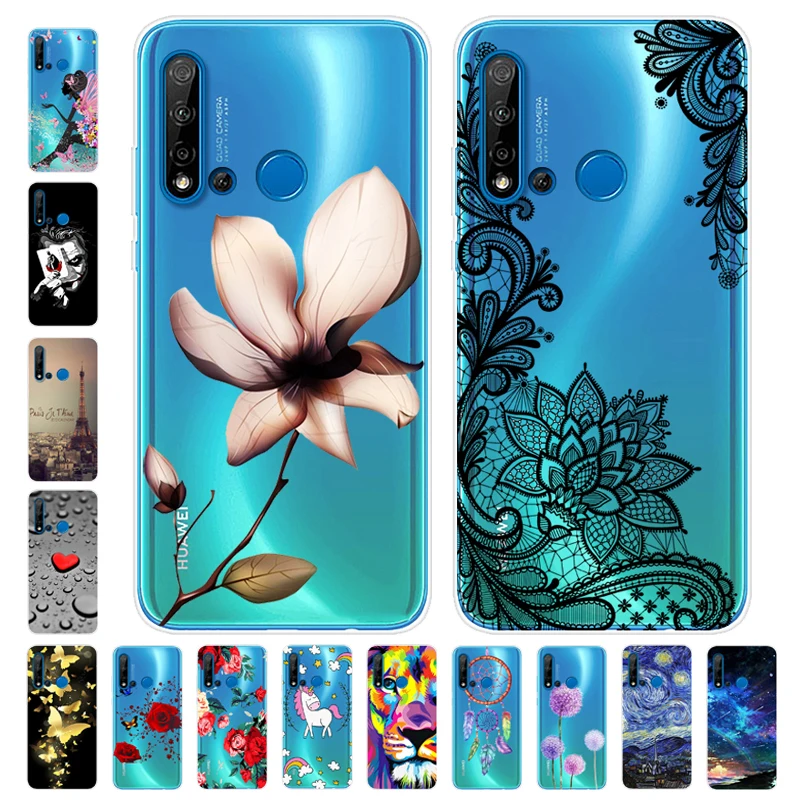Мультяшный чехол для Huawei P20 lite 2019 мягкий силиконовый задней панели телефона GLK LX1