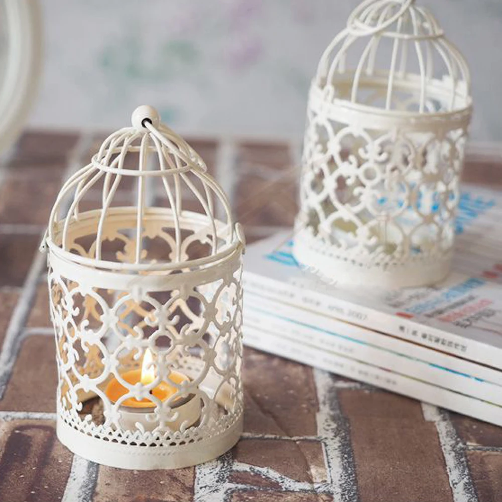 Скандинавские украшения для дома полый Держатель Подсвечники Tealight подвесной