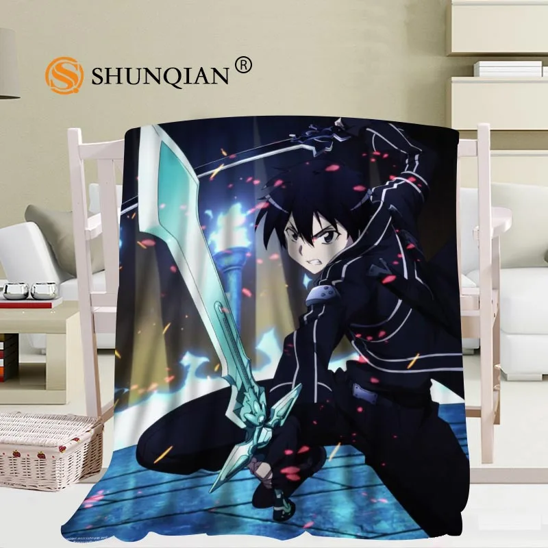 

Custom Sword Art Online Blanket Soft DIY Your Picture Decoration Bedroom Size 56x80Inch,50X60Inch,40X50Inch A7.10
