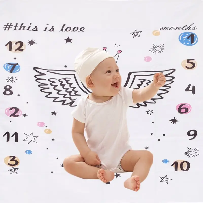 Детская фотография фон для фотосъемки ткань цветочные крылья мультфильм милый