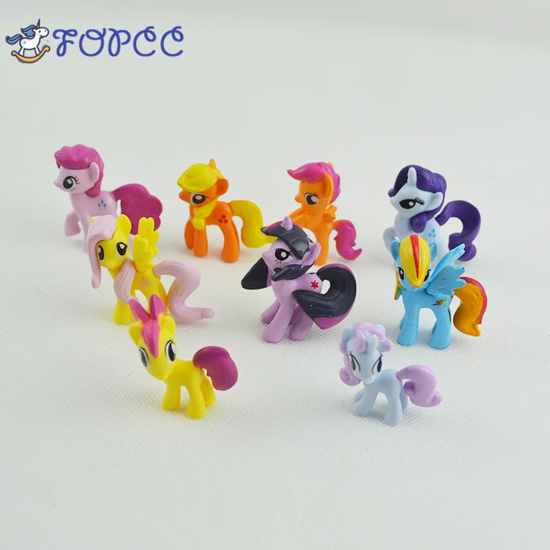 9 шт./набор MLP ПВХ Leuke Paard actiefiguren Aarde Ponies Eenhoorn Pegasus Alicorn аниме фигурка для Meisje