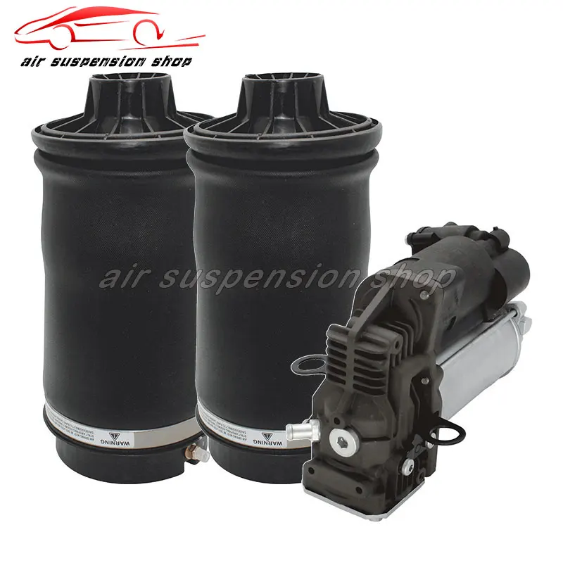 

1 Set for Mercedes-Benz W164 ML350 ML500 Air Suspension Air Spring Bags with Gas Shock Compressor Pump 1643200625 1643201204