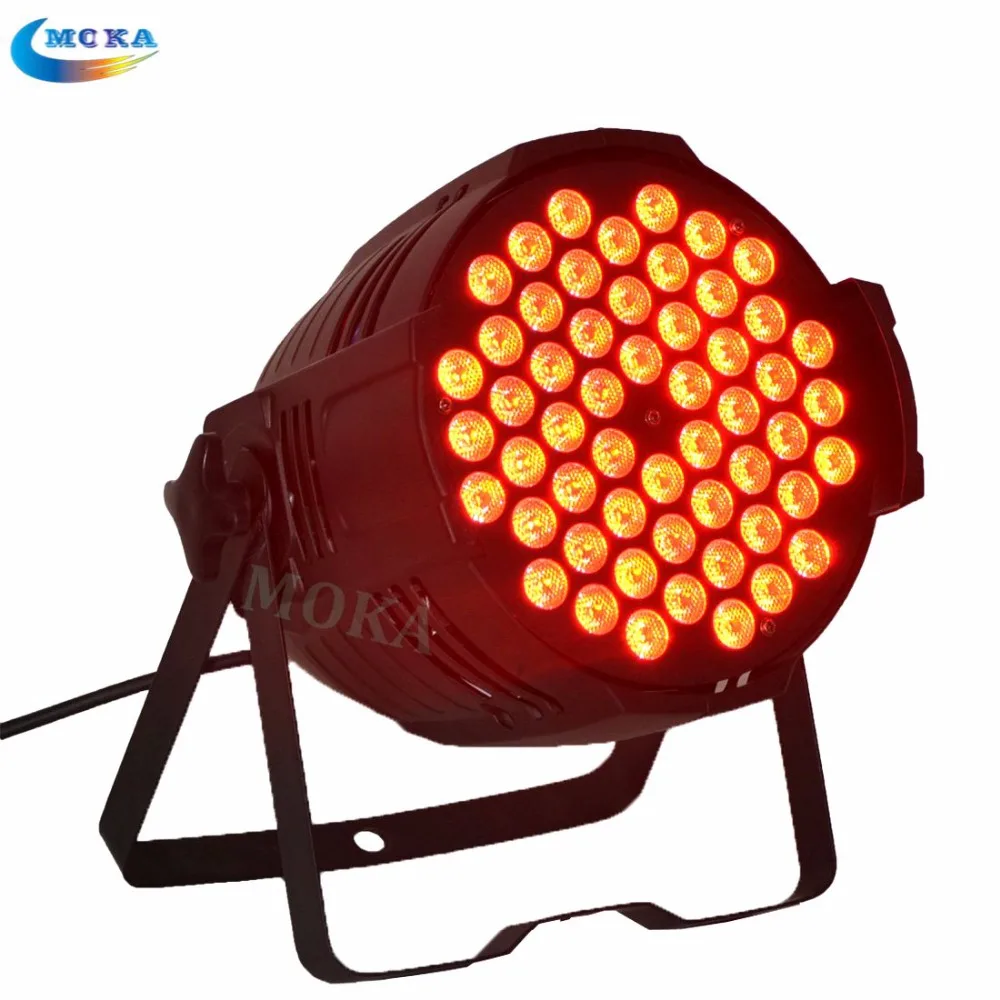6 шт./лот 54*3 Вт par led rgb фонарик для вечеринок