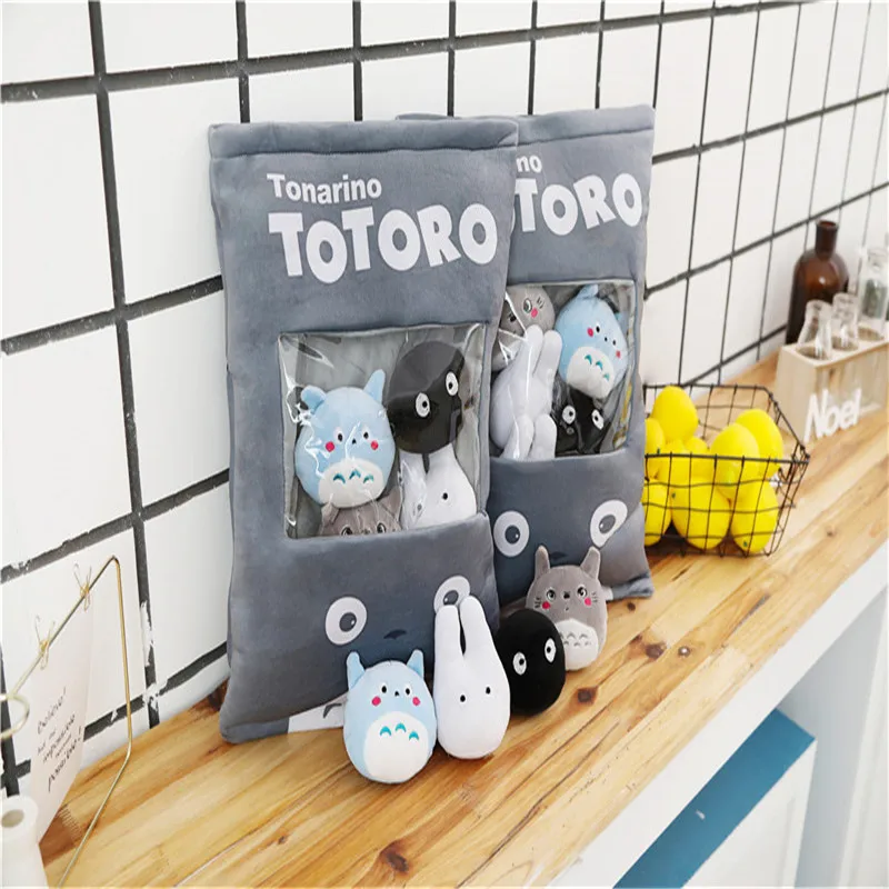 Пакет креативных плюшевых игрушек Totoro закуска Подушка куклы Мягкие кавайные Мой