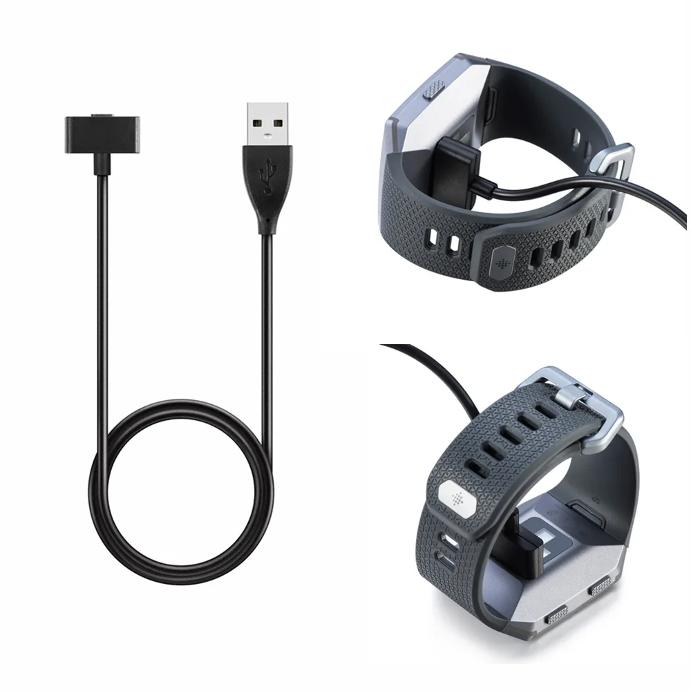 Для Fitbit ионной зарядка через USB кабель быстрой Зарядное устройство управления с