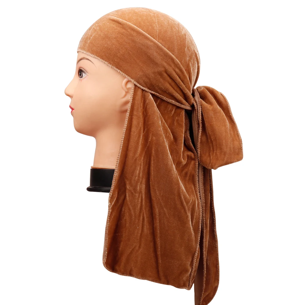 Аксессуары для волос Camo Durag банданы головные уборы для женщин и мужчин длинный хвост пиратская шляпа волны ДУ Бандана тюрбан защитный колпачок