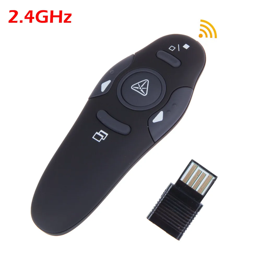 1 шт. РФ 2.4 ГГц USB Wireless Presenter Лазерная Указка PPT Дистанционного Управления для Презентации Powerpoint