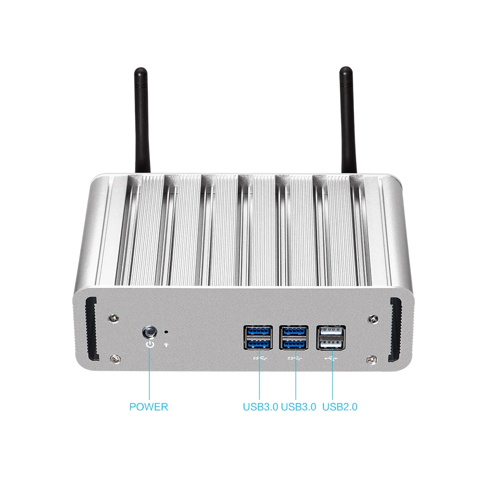 Мини ПК Windows 10 Intel Core i7 6500U 8 Гб DDR4 240 ГБ mSATA SSD HTPC 4K UHD HDMI VGA WiFi 4* USB3.0 2* USB2.0 игровой ПК