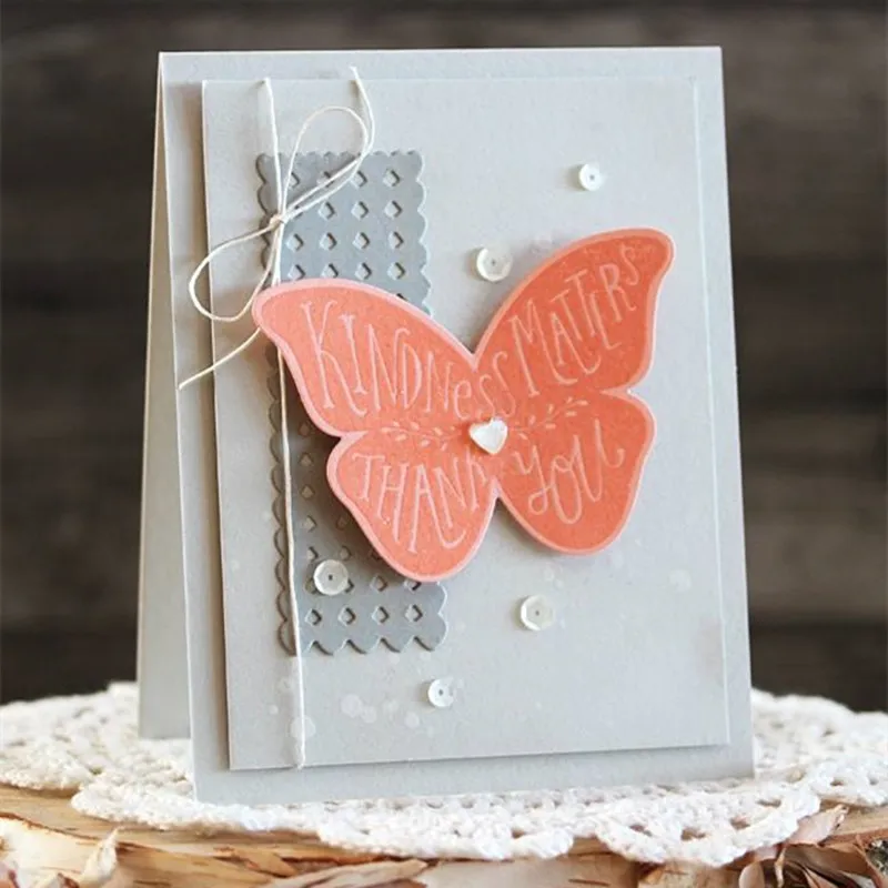 2 шт./компл. выдолбленные сердца прямоугольная рамка для резки металла трафарет DIY