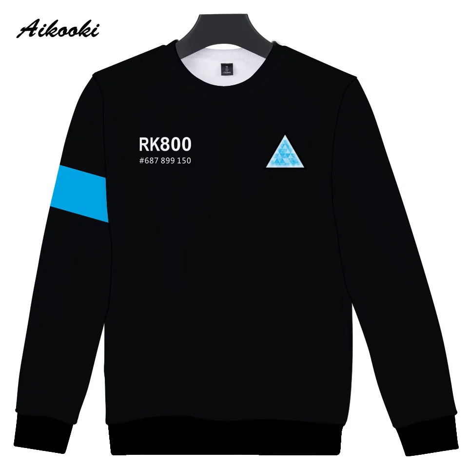 RK800 Детройт стать человеком 3D Толстовка Для мужчин/Для женщин хип хоп толстовки